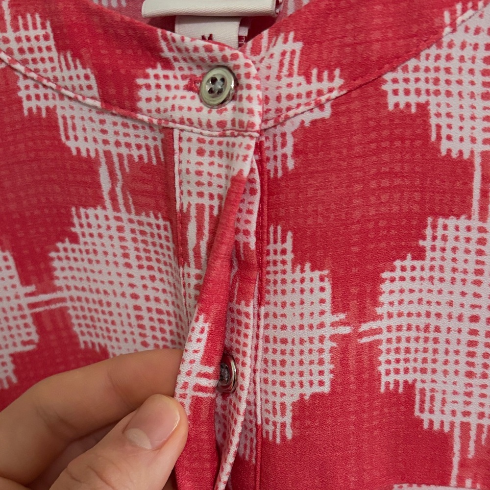 Merona Pink and White Geometric Dress - Picture 5 of 5